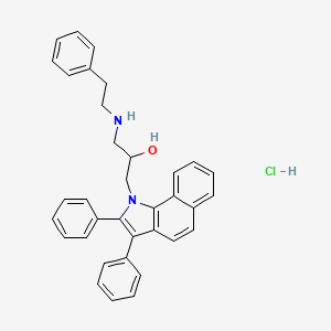 1-(2,3-diphenyl-1H-benzo[g]indol-1-yl)-3-(phenethylamino)propan-2-ol hydrochloride