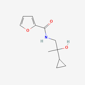 molecular formula C11H15NO3 B2554782 N-(2-cyclopropyl-2-hydroxypropyl)furan-2-carboxamide CAS No. 1286721-27-4