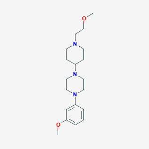molecular formula C19H31N3O2 B2554786 1-(1-(2-甲氧基乙基)哌啶-4-基)-4-(3-甲氧基苯基)哌嗪 CAS No. 2034243-60-0