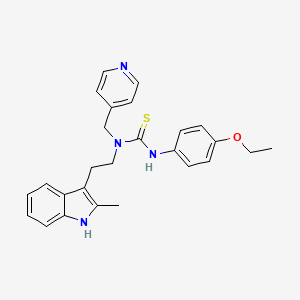 3-(4-ethoxyphenyl)-1-(2-(2-methyl-1H-indol-3-yl)ethyl)-1-(pyridin-4-ylmethyl)thiourea