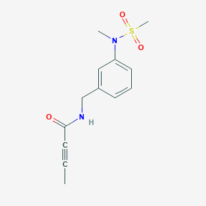 N-[[3-[Methyl(methylsulfonyl)amino]phenyl]methyl]but-2-ynamide