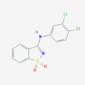 molecular formula C13H8Cl2N2O2S B255482 N-(3,4-dichlorophenyl)-N-(1,1-dioxido-1,2-benzisothiazol-3-yl)amine 