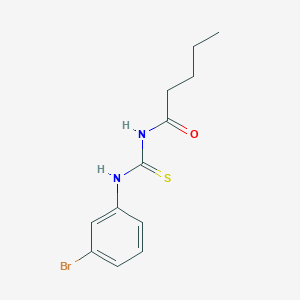 molecular formula C12H15BrN2OS B255483 N-(3-bromophenyl)-N'-pentanoylthiourea 