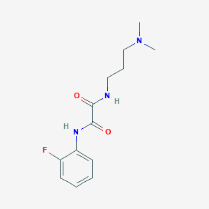 molecular formula C13H18FN3O2 B2554849 N-[3-(dimethylamino)propyl]-N'-(2-fluorophenyl)oxamide CAS No. 701273-25-8