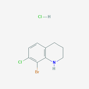 8-Bromo-7-chloro-1,2,3,4-tetrahydroquinoline;hydrochloride
