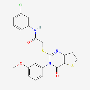 N-(3-chlorophenyl)-2-((3-(3-methoxyphenyl)-4-oxo-3,4,6,7-tetrahydrothieno[3,2-d]pyrimidin-2-yl)thio)acetamide