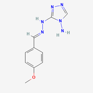 molecular formula C10H12N6O B2554884 4-methoxybenzaldehyde 1-(4-amino-4H-1,2,4-triazol-3-yl)hydrazone CAS No. 312700-04-2