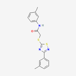N-(m-tolyl)-2-((3-(m-tolyl)-1,2,4-thiadiazol-5-yl)thio)acetamide
