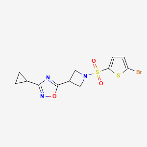 5-(1-((5-Bromothiophen-2-yl)sulfonyl)azetidin-3-yl)-3-cyclopropyl-1,2,4-oxadiazole