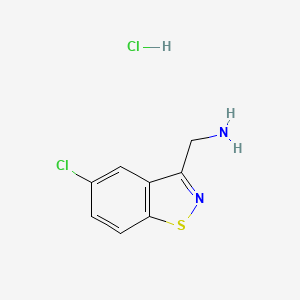 (5-Chlorobenzo[d]isothiazol-3-yl)methanamine hydrochloride
