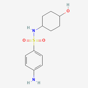 molecular formula C12H18N2O3S B2554903 4-Amino-N-(4-hydroxycyclohexyl)benzenesulfonamide CAS No. 174628-50-3