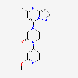 4-(2,5-Dimethylpyrazolo[1,5-a]pyrimidin-7-yl)-1-(2-methoxypyridin-4-yl)piperazin-2-one