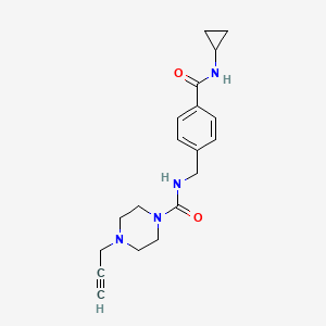 N-{[4-(cyclopropylcarbamoyl)phenyl]methyl}-4-(prop-2-yn-1-yl)piperazine-1-carboxamide