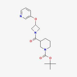 Tert-butyl 3-(3-(pyridin-3-yloxy)azetidine-1-carbonyl)piperidine-1-carboxylate