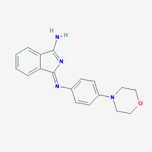 molecular formula C18H18N4O B255493 (Z)-N-(3-iminoisoindolin-1-ylidene)-4-morpholinoaniline 