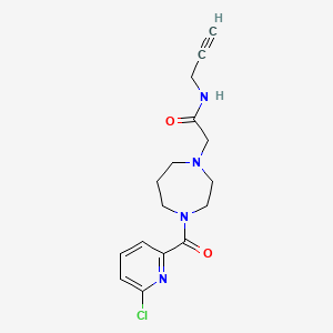 2-[4-(6-chloropyridine-2-carbonyl)-1,4-diazepan-1-yl]-N-(prop-2-yn-1-yl)acetamide