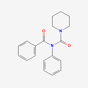 molecular formula C19H20N2O2 B2554949 N-benzoyl-N-phenylpiperidine-1-carboxamide CAS No. 391861-28-2