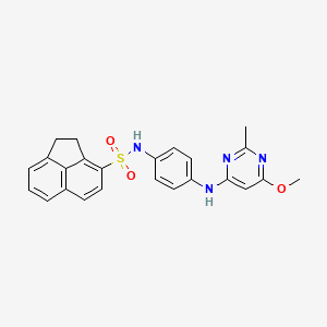 N-(4-((6-methoxy-2-methylpyrimidin-4-yl)amino)phenyl)-1,2-dihydroacenaphthylene-3-sulfonamide