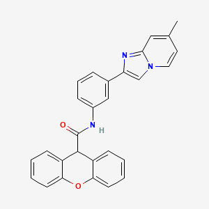 molecular formula C28H21N3O2 B2554976 N-(3-(7-methylimidazo[1,2-a]pyridin-2-yl)phenyl)-9H-xanthene-9-carboxamide CAS No. 887198-51-8