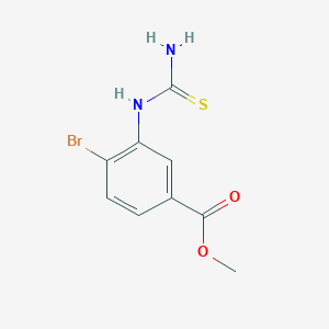 molecular formula C9H9BrN2O2S B2554995 Methyl 4-bromo-3-(carbamothioylamino)benzoate CAS No. 2253632-93-6