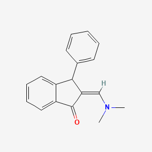molecular formula C18H17NO B2554996 (2Z)-2-(二甲氨基亚甲基)-3-苯基-3H-茚-1-酮 CAS No. 478260-71-8