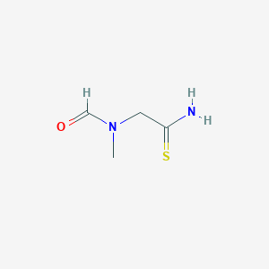 molecular formula C4H8N2OS B025550 N-(2-amino-2-sulfanylideneethyl)-N-methylformamide CAS No. 108591-63-5