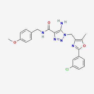 molecular formula C22H21ClN6O3 B2555010 N-(3-氯-4-甲基苯基)-4-乙基-2-(2-氧代吡咯烷-1-基)-1,3-噻唑-5-甲酰胺 CAS No. 1251626-15-9