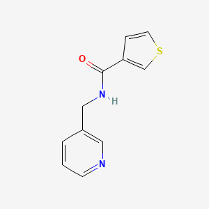 molecular formula C11H10N2OS B2555020 N-(pyridin-3-ylmethyl)thiophene-3-carboxamide CAS No. 951894-79-4