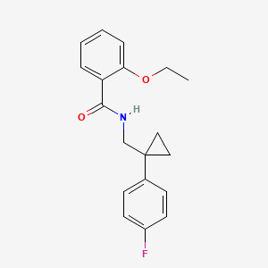 molecular formula C19H20FNO2 B2555036 2-エトキシ-N-((1-(4-フルオロフェニル)シクロプロピル)メチル)ベンズアミド CAS No. 1049388-52-4