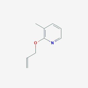 molecular formula C9H11NO B2555038 3-Methyl-2-(prop-2-en-1-yloxy)pyridine CAS No. 2195954-16-4