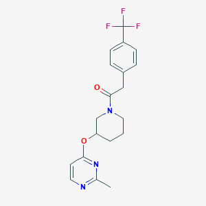 1-(3-((2-Methylpyrimidin-4-yl)oxy)piperidin-1-yl)-2-(4-(trifluoromethyl)phenyl)ethanone