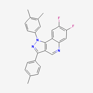 molecular formula C25H19F2N3 B2555061 1-(3,4-dimethylphenyl)-7,8-difluoro-3-(4-methylphenyl)-1H-pyrazolo[4,3-c]quinoline CAS No. 901020-78-8