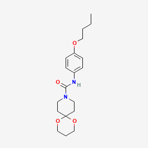 N-(4-butoxyphenyl)-1,5-dioxa-9-azaspiro[5.5]undecane-9-carboxamide