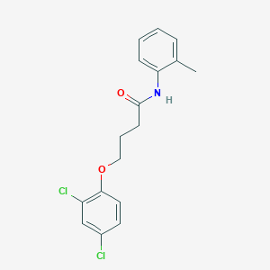 molecular formula C17H17Cl2NO2 B255507 4-(2,4-dichlorophenoxy)-N-(2-methylphenyl)butanamide 