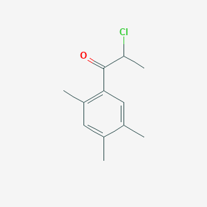 molecular formula C12H15ClO B2555074 2-Chloro-1-(2,4,5-trimethylphenyl)propan-1-one CAS No. 571155-28-7