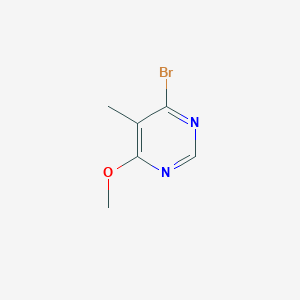 molecular formula C6H7BrN2O B2555078 4-溴-6-甲氧基-5-甲基嘧啶 CAS No. 1804848-31-4