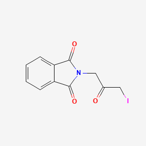 molecular formula C11H8INO3 B2555084 2-(3-碘-2-氧代丙基)-2,3-二氢-1H-异吲哚-1,3-二酮 CAS No. 35750-03-9