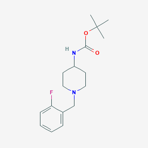 molecular formula C17H25FN2O2 B2555091 tert-Butyl 1-(2-fluorobenzyl)piperidin-4-ylcarbamate CAS No. 779339-09-2