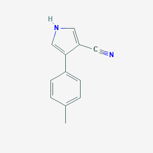 molecular formula C12H10N2 B025551 4-(4-Methylphenyl)-1H-pyrrole-3-carbonitrile CAS No. 103418-06-0
