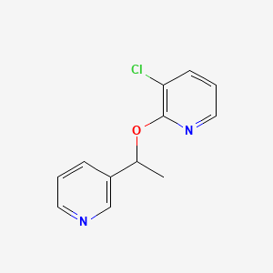 3-Chloro-2-[1-(pyridin-3-yl)ethoxy]pyridine