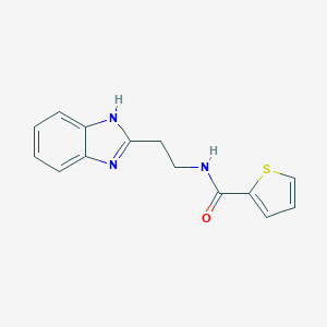molecular formula C14H13N3OS B255511 N-[2-(1H-benzimidazol-2-yl)ethyl]thiophene-2-carboxamide 
