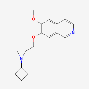 7-[(1-Cyclobutylaziridin-2-yl)methoxy]-6-methoxyisoquinoline