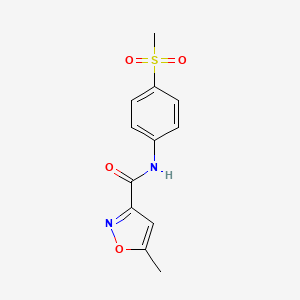 5-methyl-N-(4-(methylsulfonyl)phenyl)isoxazole-3-carboxamide