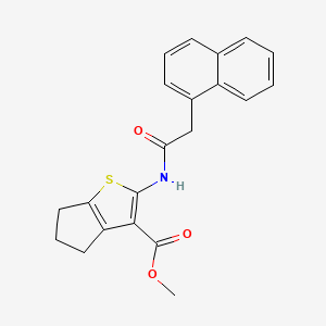 methyl 2-(2-(naphthalen-1-yl)acetamido)-5,6-dihydro-4H-cyclopenta[b]thiophene-3-carboxylate