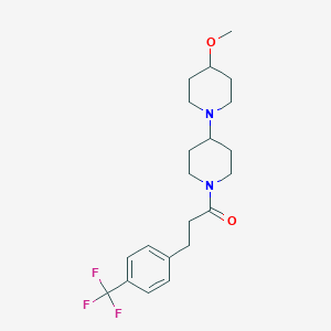 1-{4-Methoxy-[1,4'-bipiperidine]-1'-yl}-3-[4-(trifluoromethyl)phenyl]propan-1-one