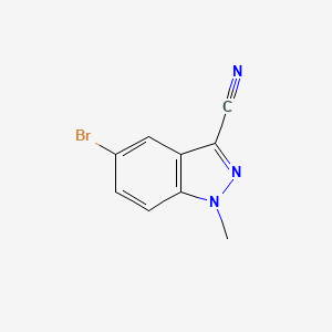 molecular formula C9H6BrN3 B2555174 5-Bromo-1-methyl-1h-indazole-3-carbonitrile CAS No. 1352537-99-5