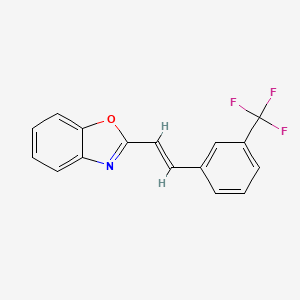 2-[(E)-2-[3-(trifluoromethyl)phenyl]ethenyl]-1,3-benzoxazole