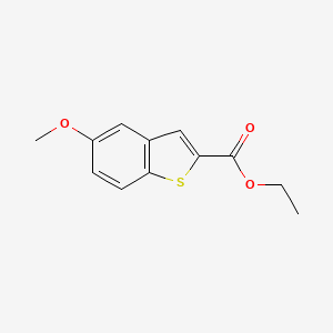 molecular formula C12H12O3S B2555177 Ethyl 5-methoxybenzo[b]thiophene-2-carboxylate CAS No. 40862-88-2