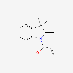 molecular formula C14H17NO B2555179 1-(2,3,3-Trimethyl-2H-indol-1-yl)prop-2-en-1-one CAS No. 2248812-27-1