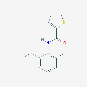 molecular formula C15H17NOS B255518 N-[2-methyl-6-(propan-2-yl)phenyl]thiophene-2-carboxamide 